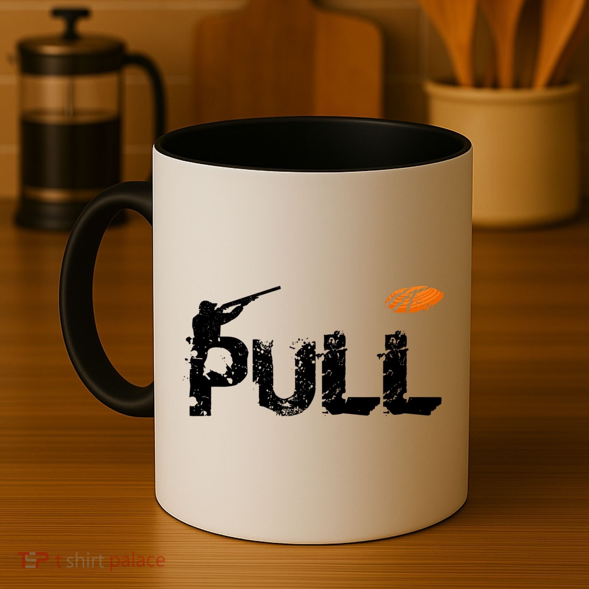 Clay Skeet Pigeon Shooting Pull Clay Bird Hunter Sports Coffee Mug