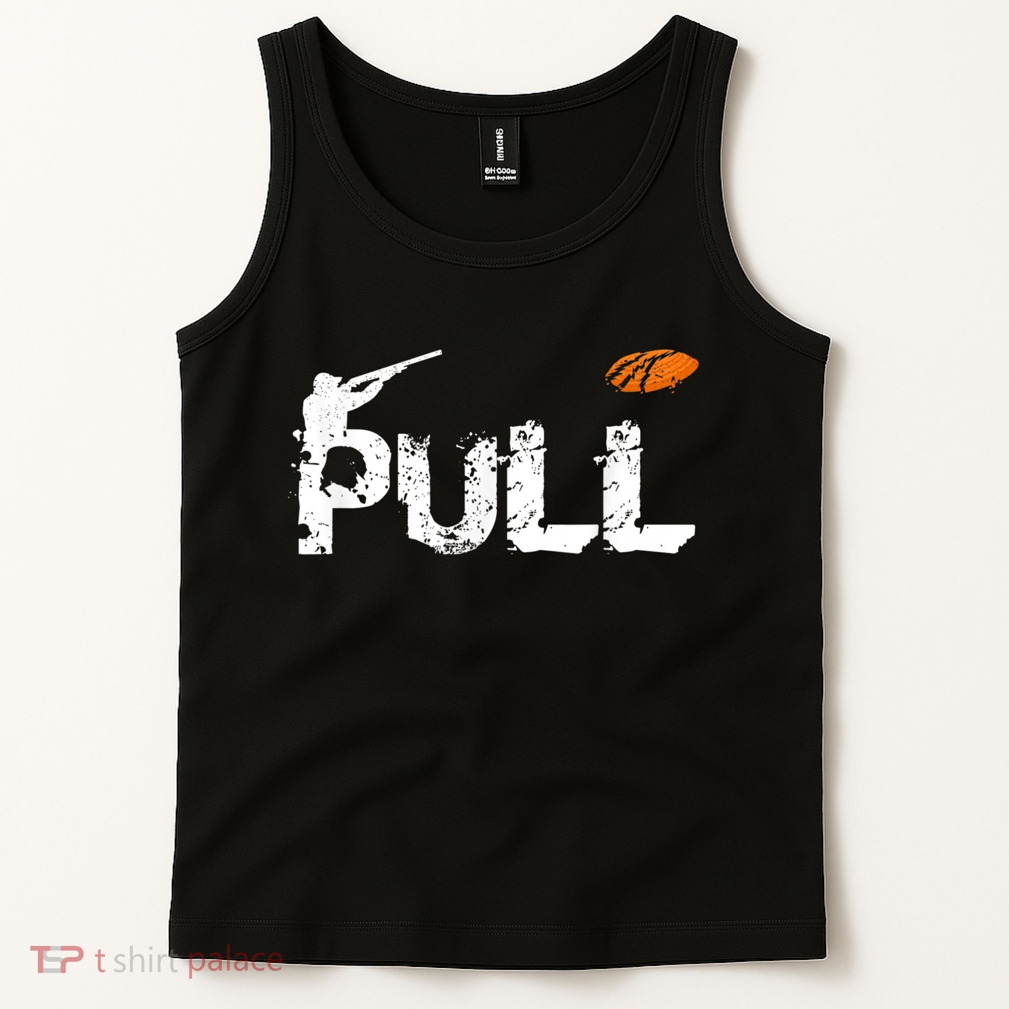 Clay Skeet Pigeon Shooting Pull Clay Bird Hunter Sports Tank Top