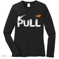 Clay Skeet Pigeon Shooting Pull Clay Bird Hunter Sports Women's Long Sleeve Shirt thumb 0