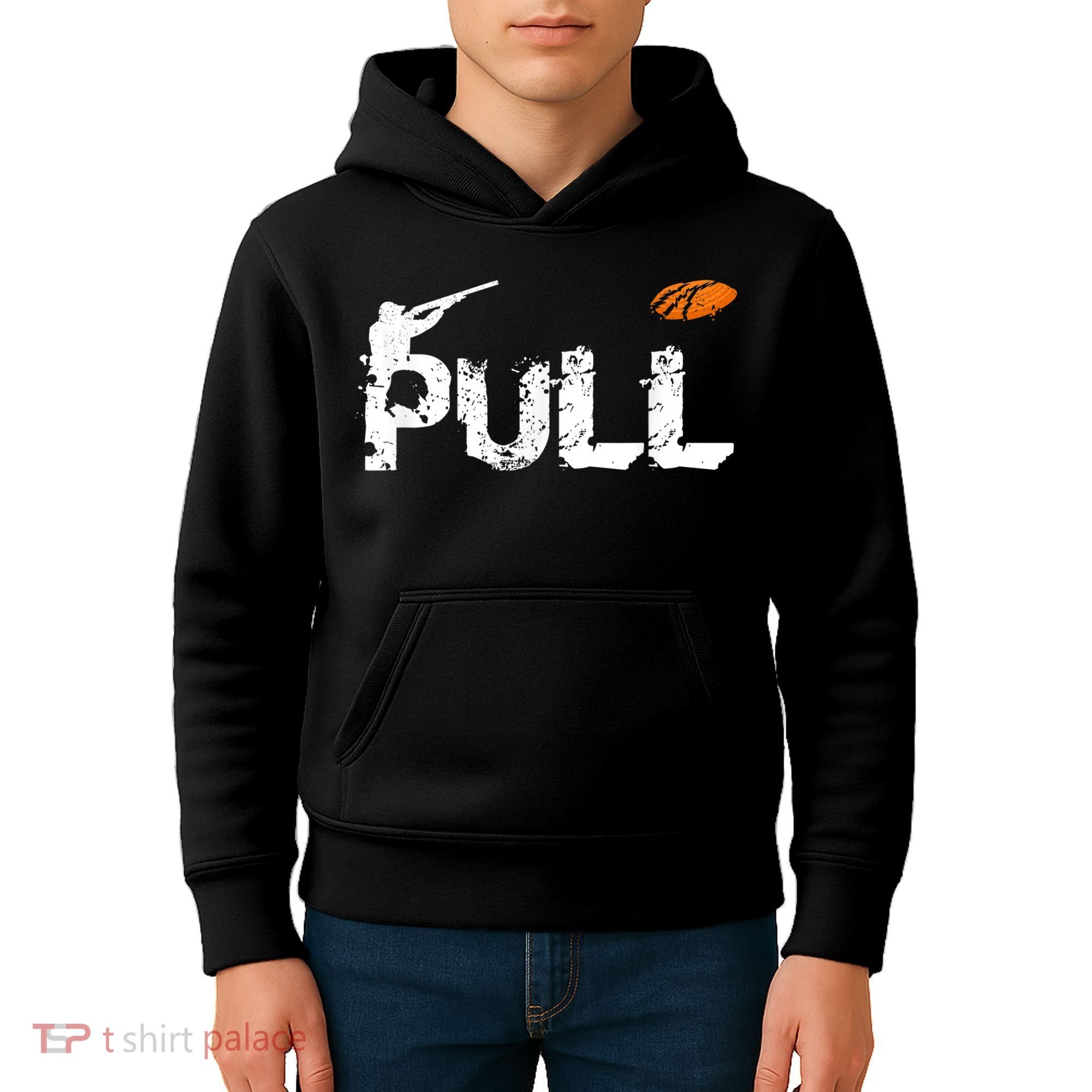 Clay Skeet Pigeon Shooting Pull Clay Bird Hunter Sports Kids Hoodie