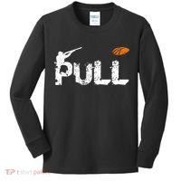 Clay Skeet Pigeon Shooting Pull Clay Bird Hunter Sports Kids Long Sleeve Shirt thumb 0