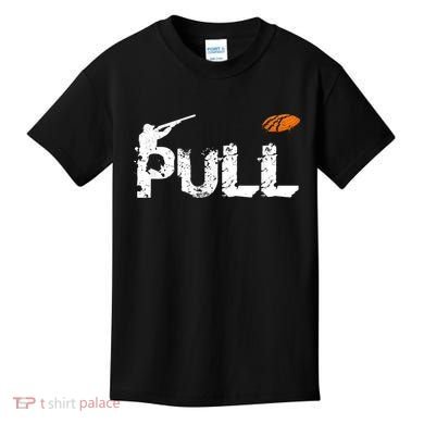 Clay Skeet Pigeon Shooting Pull Clay Bird Hunter Sports Kids T-Shirt