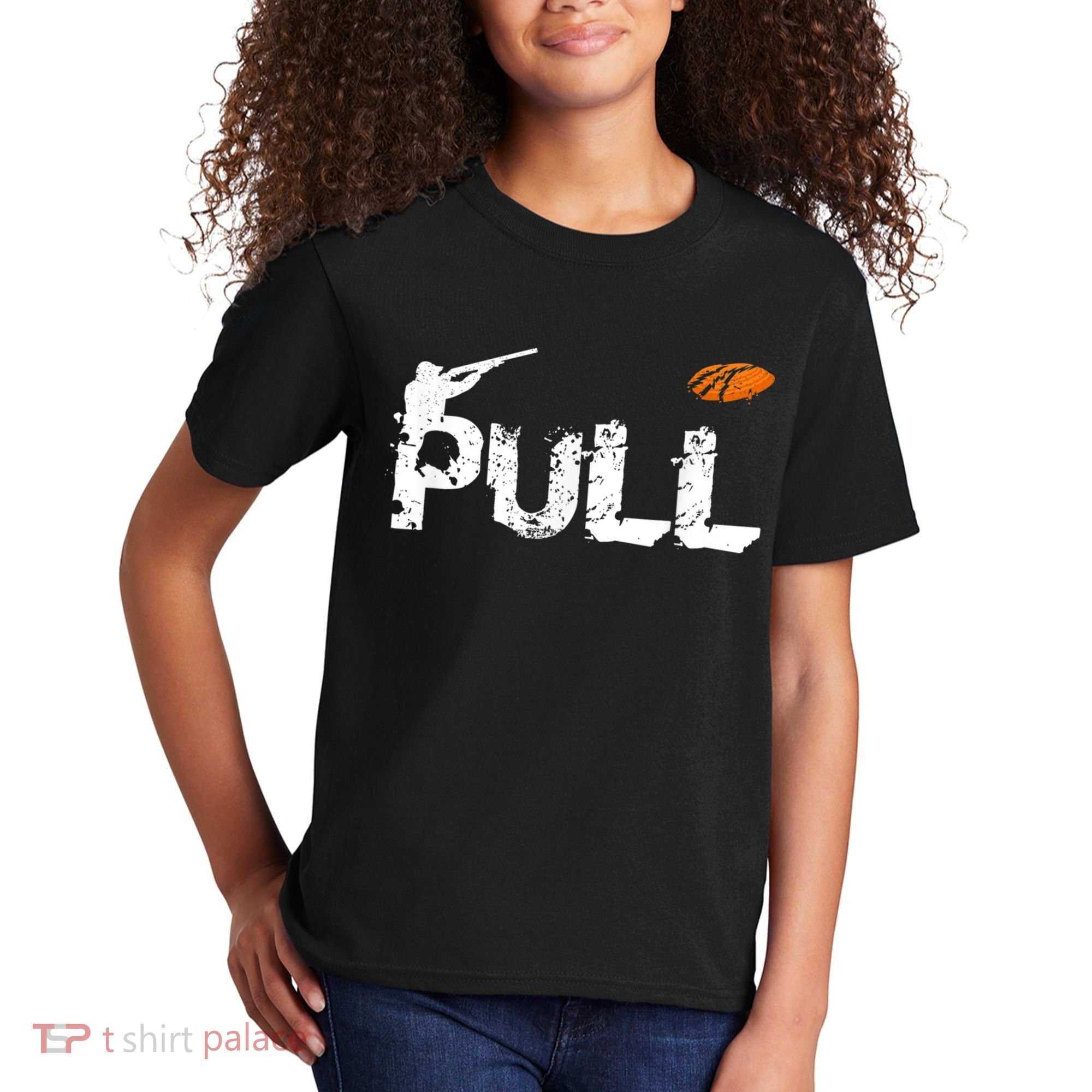 Clay Skeet Pigeon Shooting Pull Clay Bird Hunter Sports Kids T-Shirt