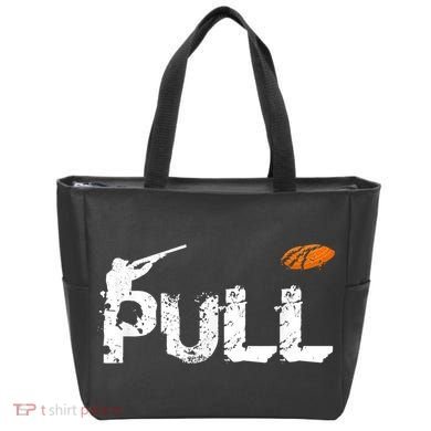 Clay Skeet Pigeon Shooting Pull Clay Bird Hunter Sports Tote Bag