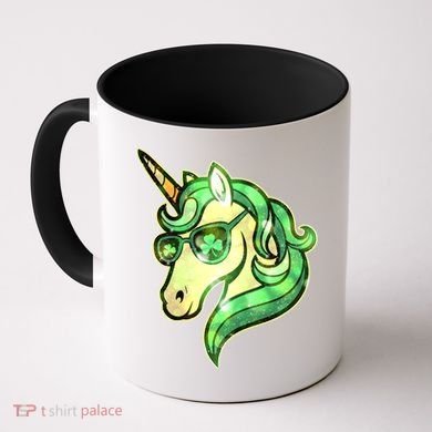 Cool St Patricks Day Lucky Shamrock Clover Unicorn Coffee Mug
