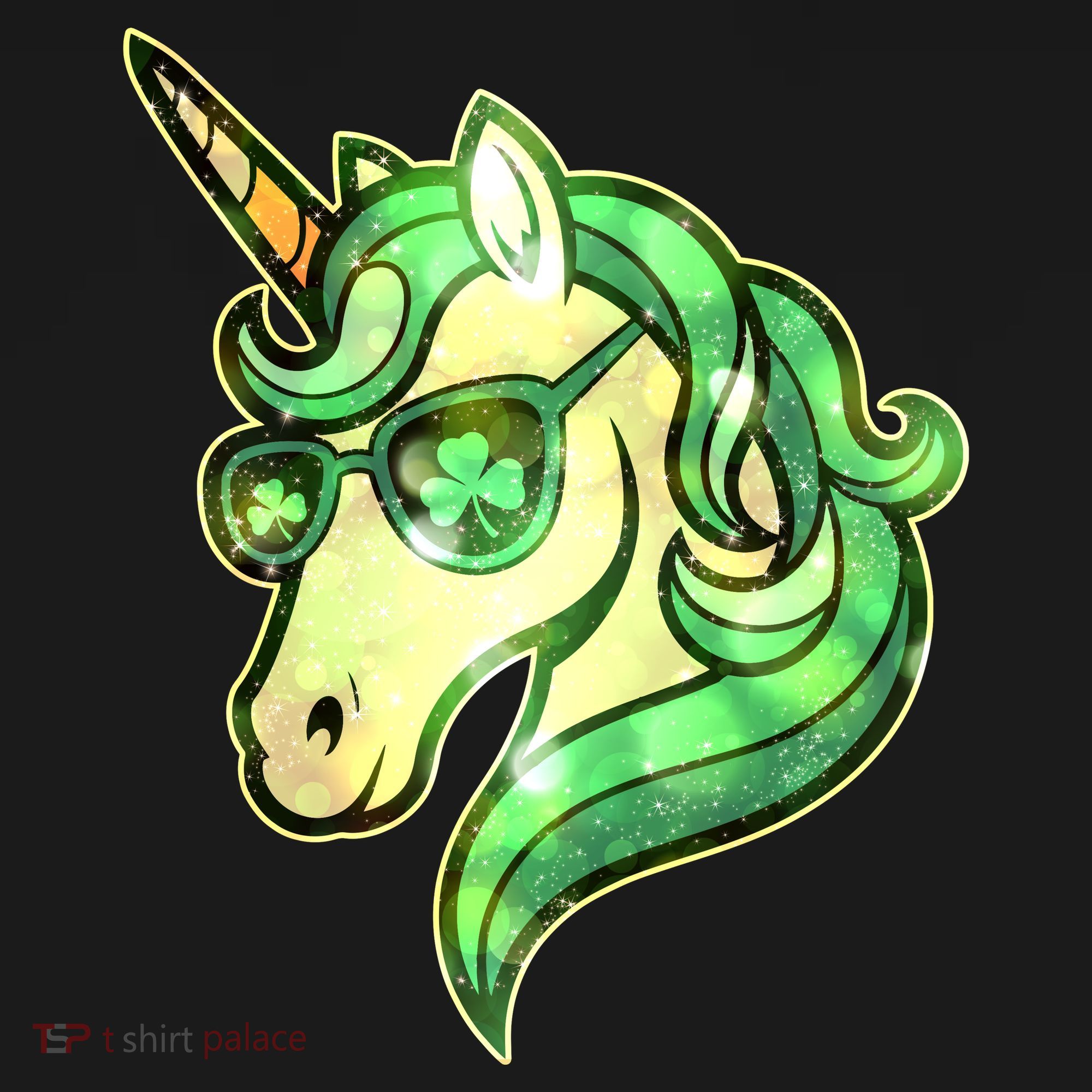 Cool St Patricks Day Lucky Shamrock Clover Unicorn Ornament
