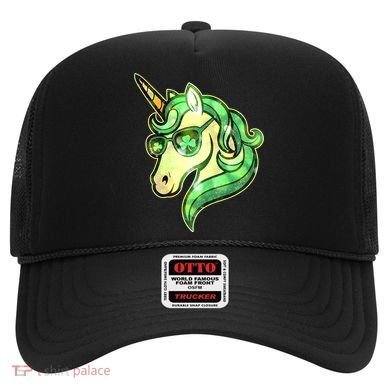 Cool St Patricks Day Lucky Shamrock Clover Unicorn Hat