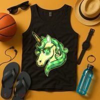 Cool St Patricks Day Lucky Shamrock Clover Unicorn Tank Top thumb 4