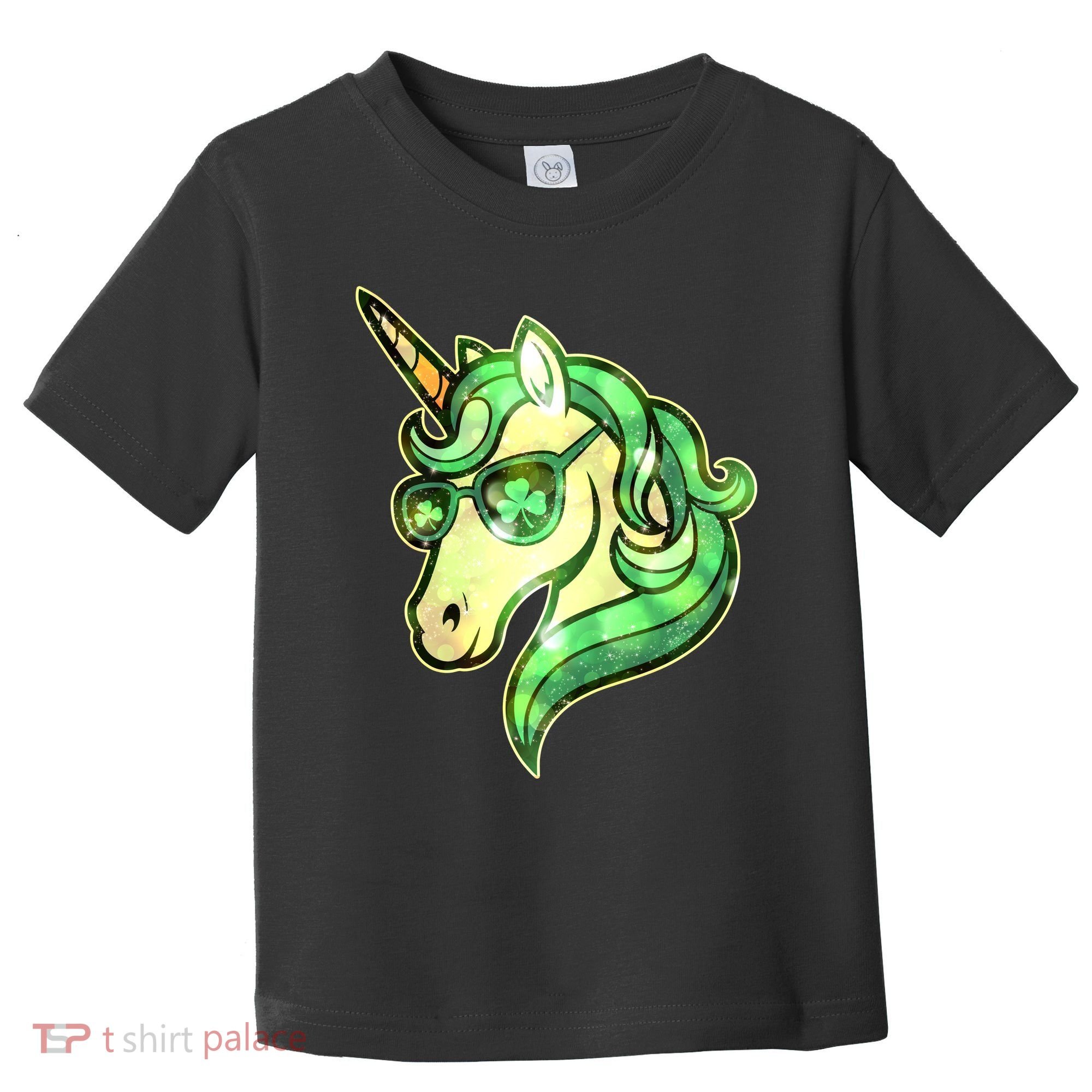 Cool St Patricks Day Lucky Shamrock Clover Unicorn Toddler T-Shirt