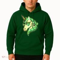 Cool St Patricks Day Lucky Shamrock Clover Unicorn Hoodie thumb 2