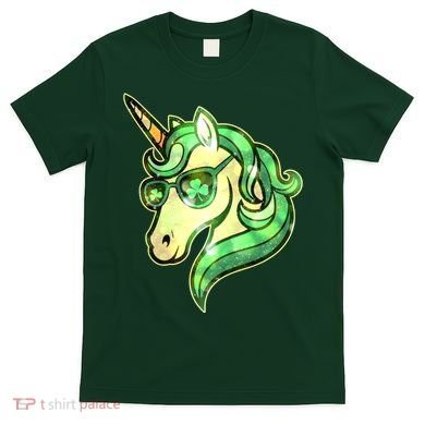 Cool St Patricks Day Lucky Shamrock Clover Unicorn T-Shirt