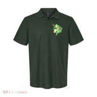 Cool St Patricks Day Lucky Shamrock Clover Unicorn Polo thumb 0