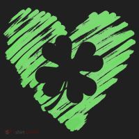 Cute St Patrick's Day Scribble Shamrock Heart Hat thumb 2