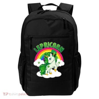 Cute St Patricks Day Rainbow Lepricorn Unicorn Leprechaun Backpack