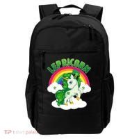Cute St Patricks Day Rainbow Lepricorn Unicorn Leprechaun Backpack thumb 0