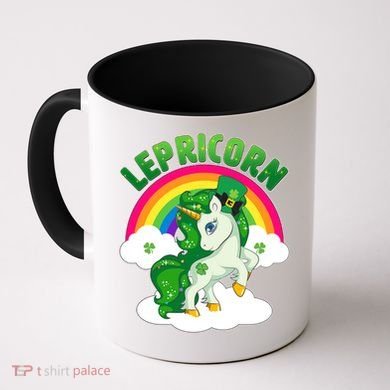 Cute St Patricks Day Rainbow Lepricorn Unicorn Leprechaun Coffee Mug