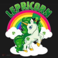 Cute St Patricks Day Rainbow Lepricorn Unicorn Leprechaun Coaster thumb 2
