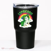 Cute St Patricks Day Rainbow Lepricorn Unicorn Leprechaun Tumbler thumb 0