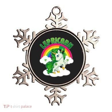 Cute St Patricks Day Rainbow Lepricorn Unicorn Leprechaun Ornament