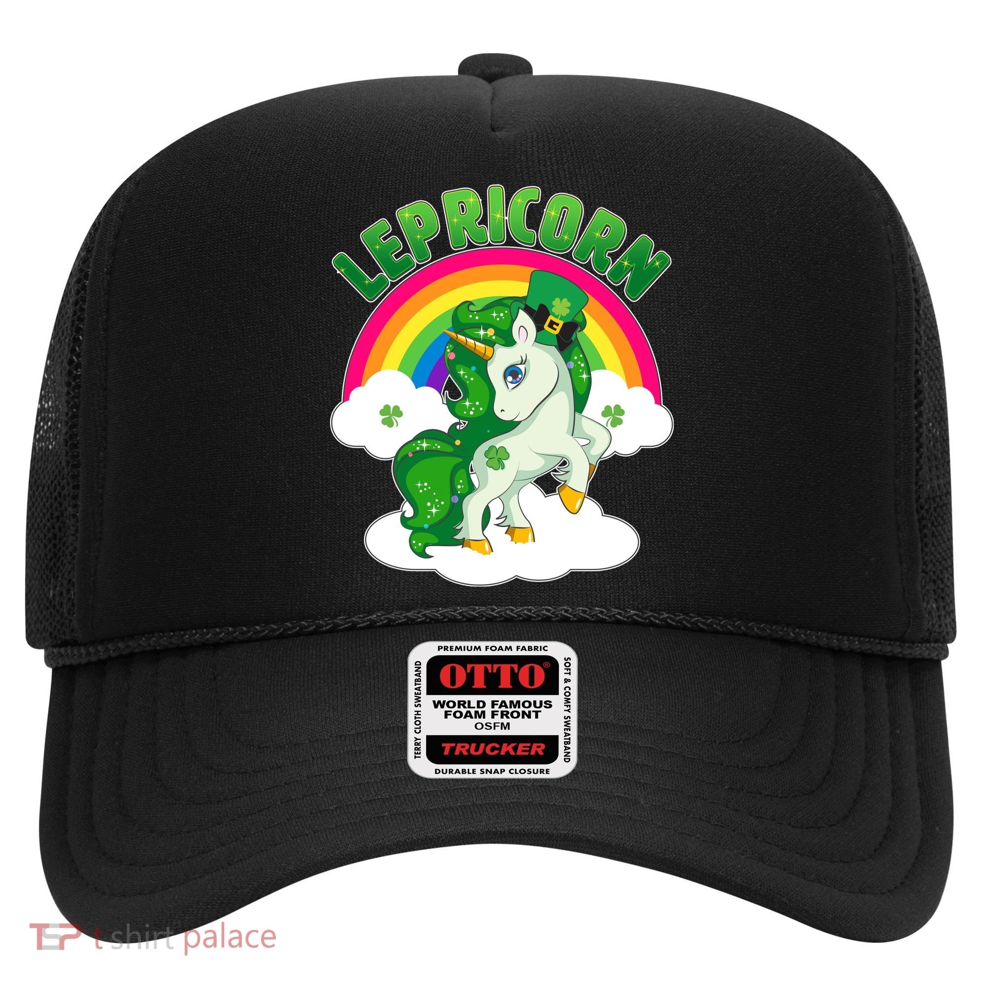 Cute St Patricks Day Rainbow Lepricorn Unicorn Leprechaun Hat