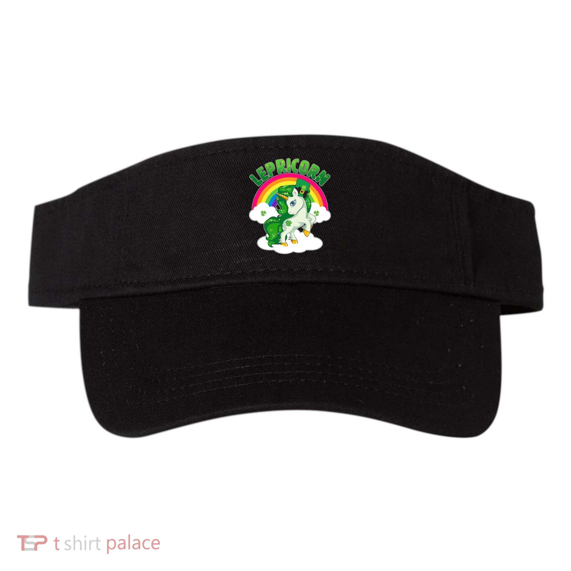 Cute St Patricks Day Rainbow Lepricorn Unicorn Leprechaun Visor