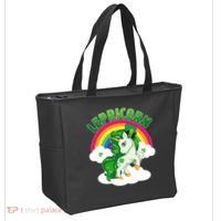 Cute St Patricks Day Rainbow Lepricorn Unicorn Leprechaun Tote Bag thumb 2