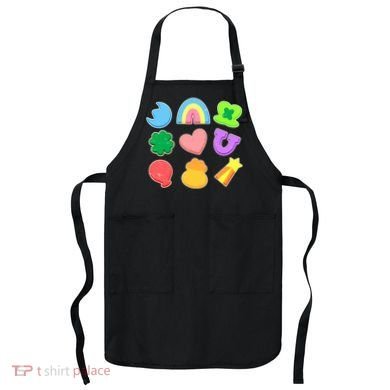 Cute St Patricks Day Marshmallow Shapes Apron