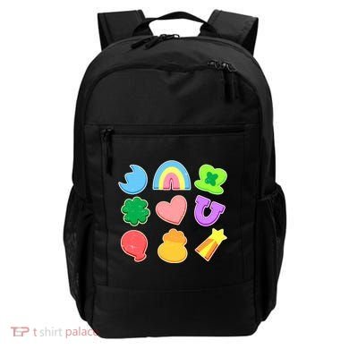 Cute St Patricks Day Marshmallow Shapes Backpack