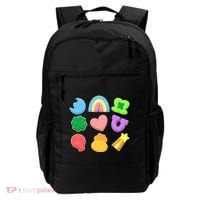 Cute St Patricks Day Marshmallow Shapes Backpack thumb 0