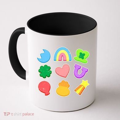 Cute St Patricks Day Marshmallow Shapes Coffee Mug