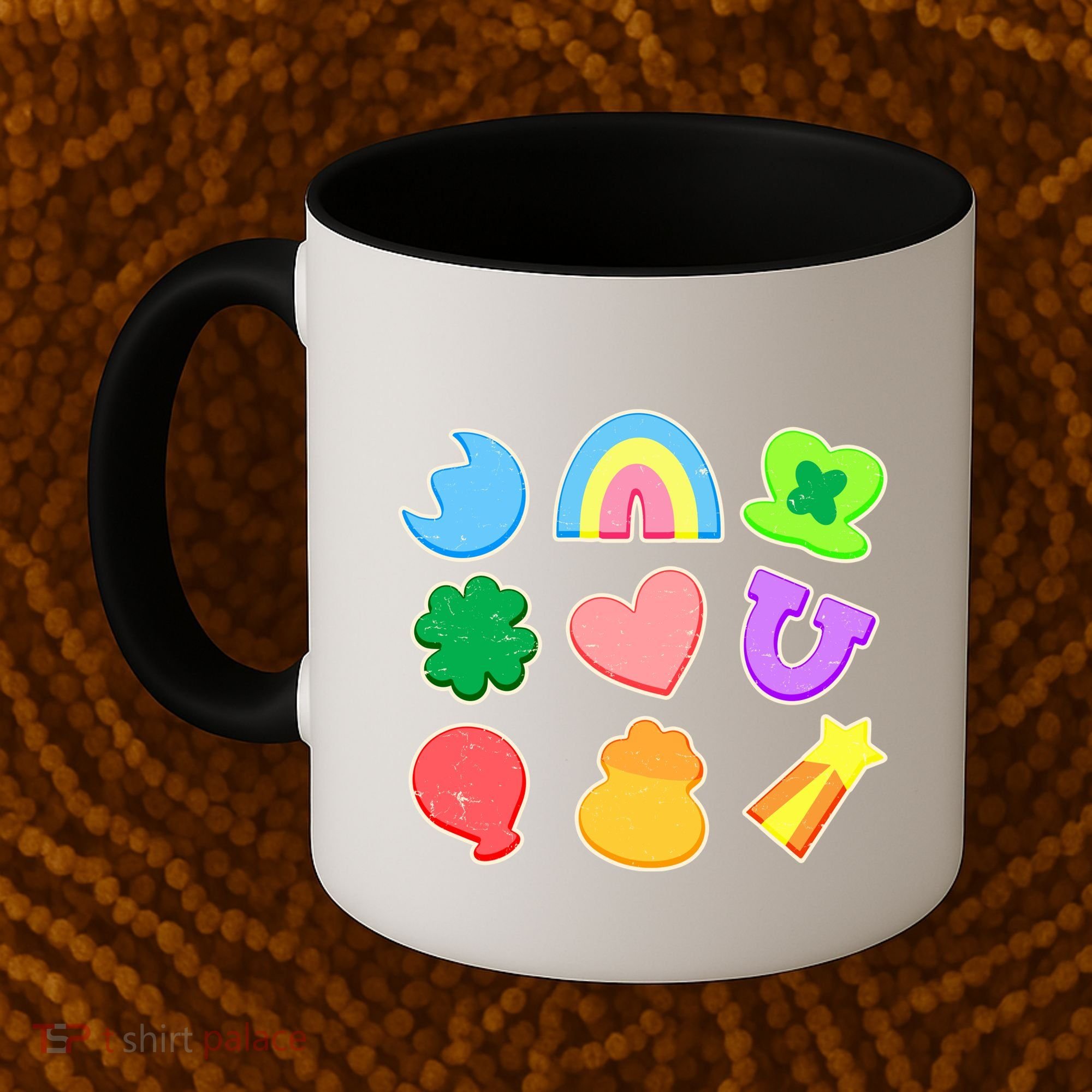 Cute St Patricks Day Marshmallow Shapes Coffee Mug