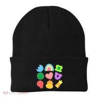 Cute St Patricks Day Marshmallow Shapes Beanie thumb 0