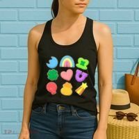 Cute St Patricks Day Marshmallow Shapes Women's Tank Top thumb 2