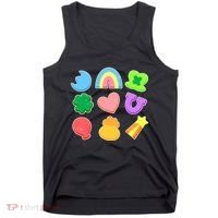 Cute St Patricks Day Marshmallow Shapes Tank Top thumb 0