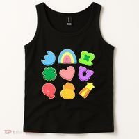 Cute St Patricks Day Marshmallow Shapes Tank Top thumb 2