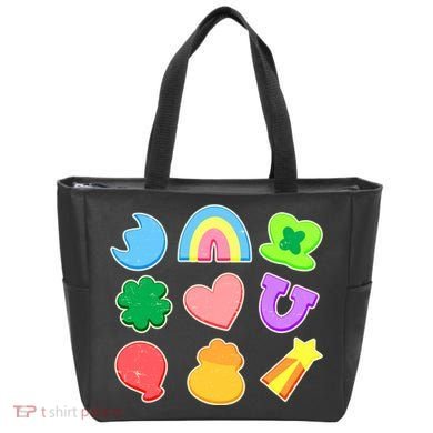 Cute St Patricks Day Marshmallow Shapes Bag