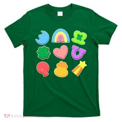 Cute St Patricks Day Marshmallow Shapes T-Shirt