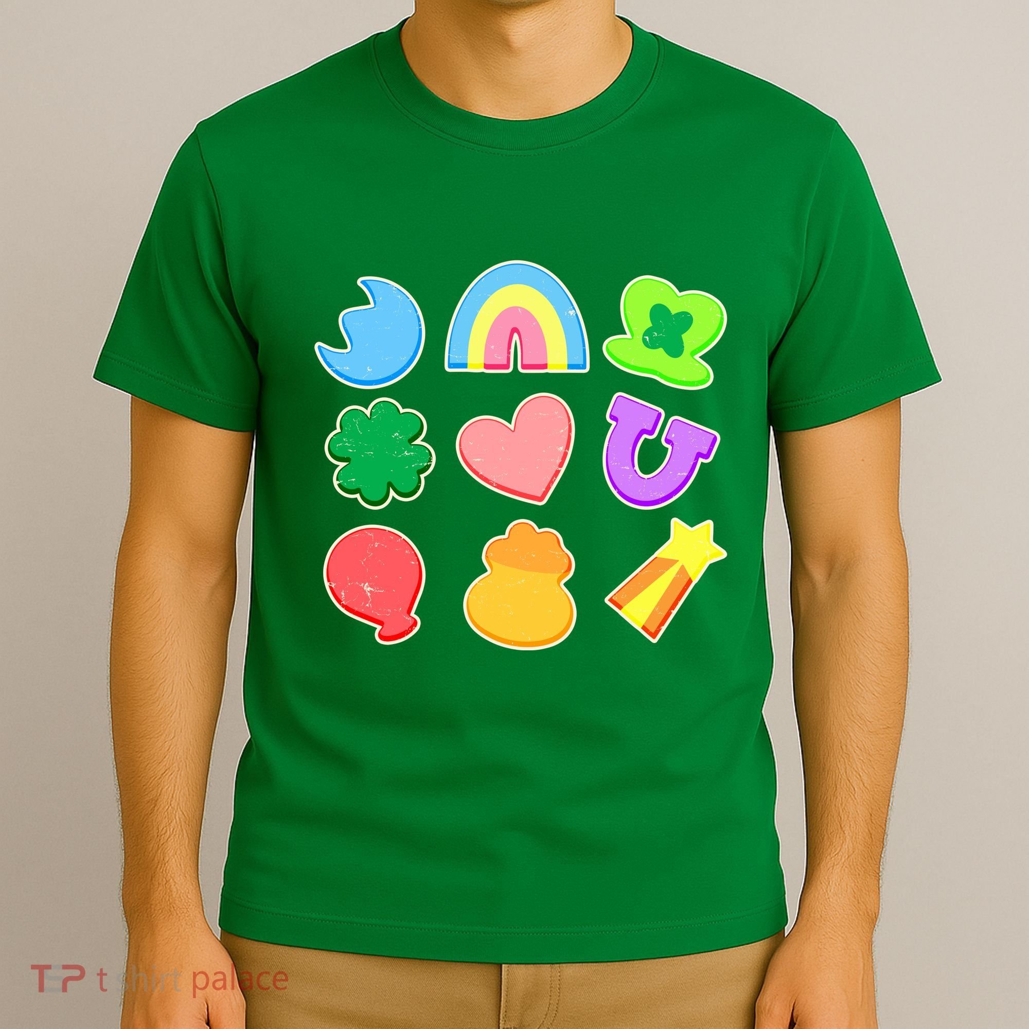 Cute St Patricks Day Marshmallow Shapes T-Shirt