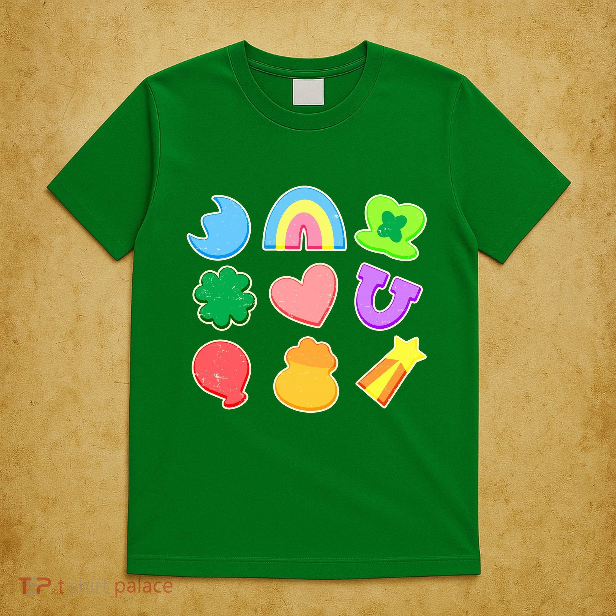 Cute St Patricks Day Marshmallow Shapes T-Shirt