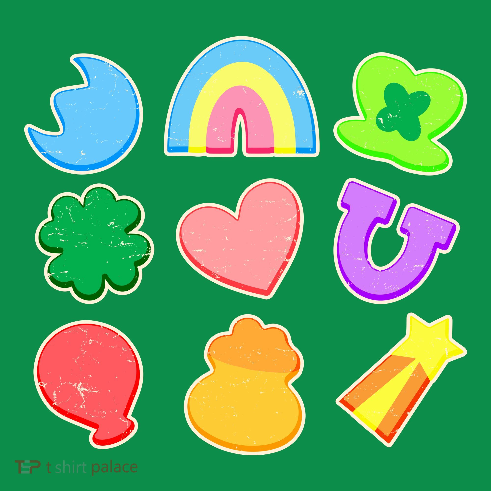 Cute St Patricks Day Marshmallow Shapes Mousepad