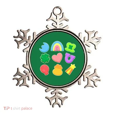 Cute St Patricks Day Marshmallow Shapes Ornament