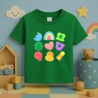 Cute St Patricks Day Marshmallow Shapes Toddler T-Shirt thumb 3