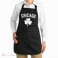 Chicago, St Patrick's Day Patty's Day Shamrock Tee Apron thumb 2
