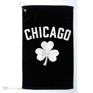 Chicago, St Patrick's Day Patty's Day Shamrock Tee Golf Towel