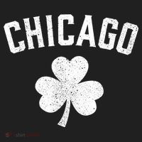 Chicago, St Patrick's Day Patty's Day Shamrock Tee Golf Towel thumb 3
