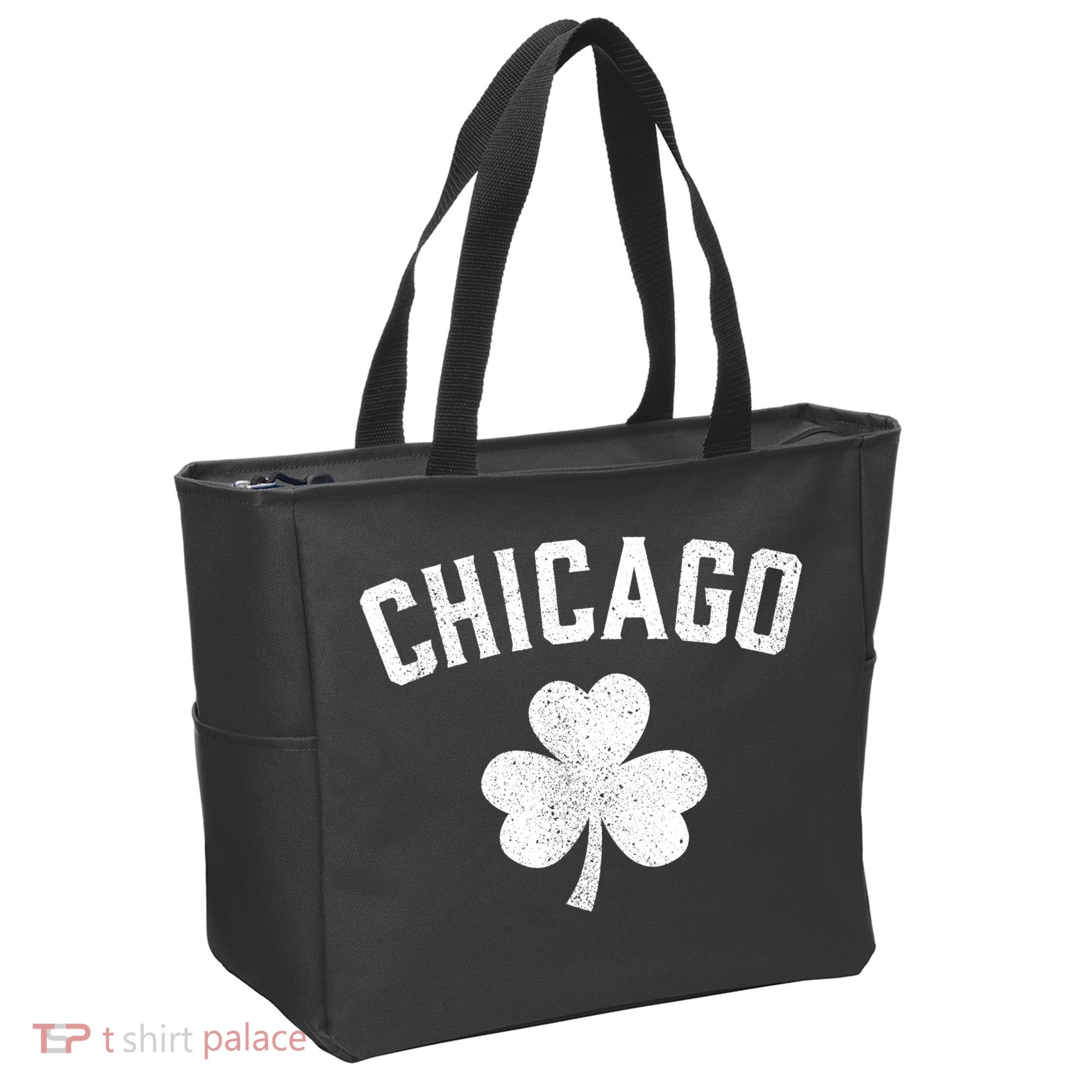 Chicago, St Patrick's Day Patty's Day Shamrock Tee Tote Bag