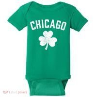 Chicago, St Patrick's Day Patty's Day Shamrock Tee Baby Bodysuit thumb 0