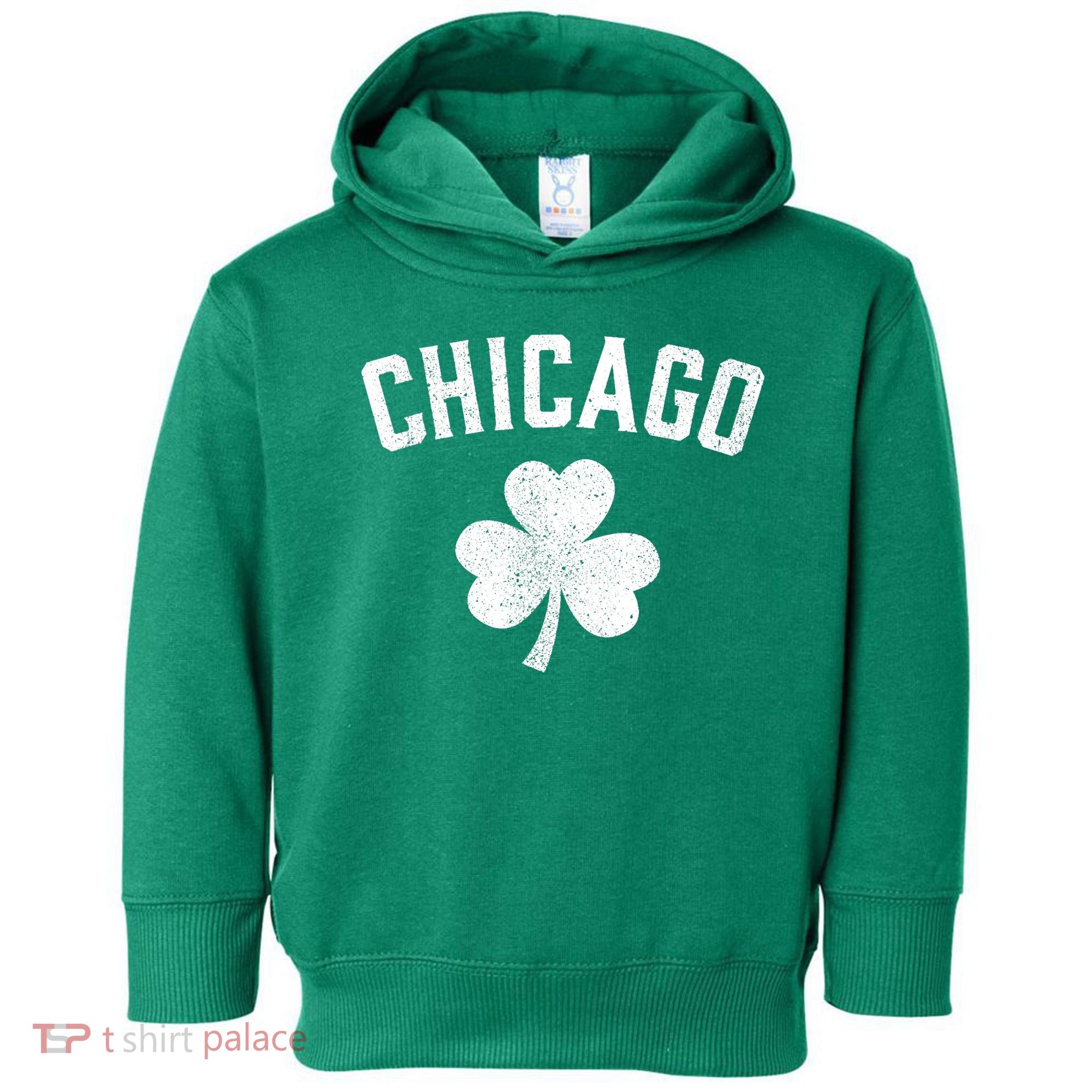 Chicago, St Patrick's Day Patty's Day Shamrock Tee Toddler Hoodie
