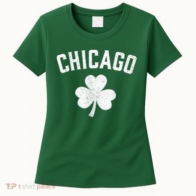 Chicago, St Patrick's Day Patty's Day Shamrock Tee Women's T-Shirt