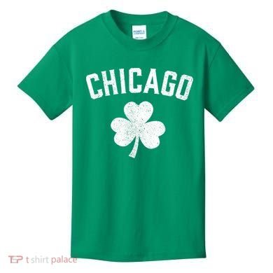 Chicago, St Patrick's Day Patty's Day Shamrock Tee Kids T-Shirt
